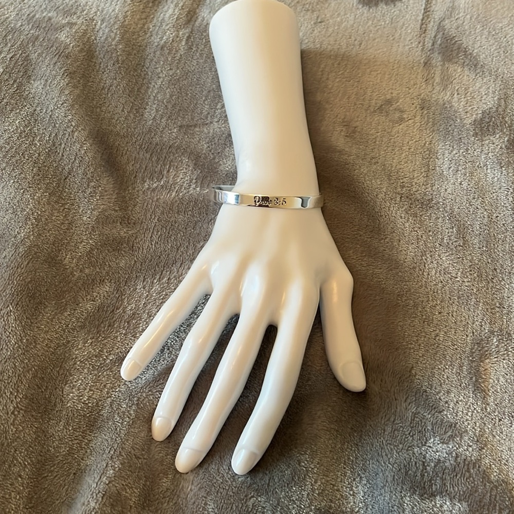 Silver Colored Cuff Scripture Bracelet - Picture 2 of 5